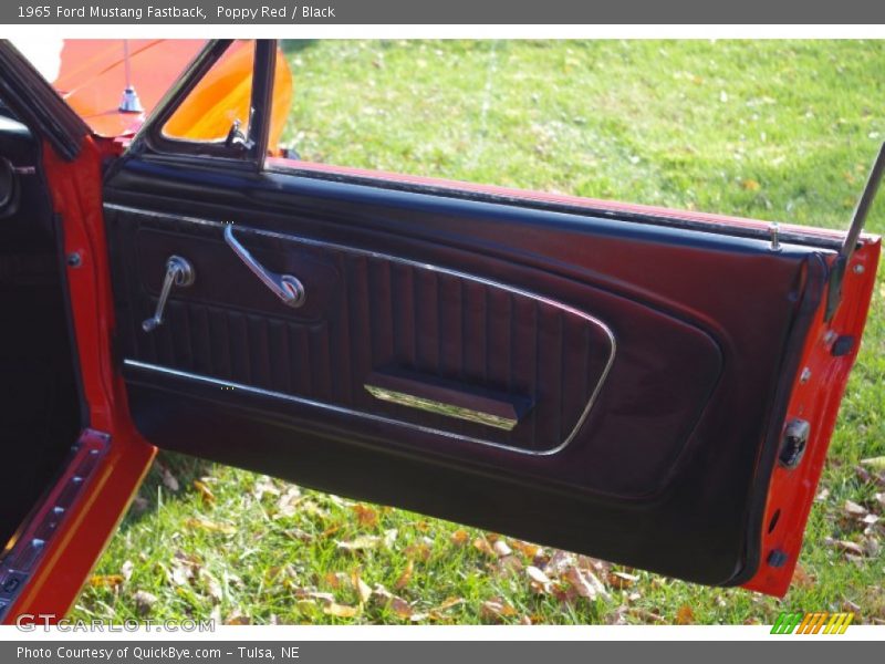 Poppy Red / Black 1965 Ford Mustang Fastback
