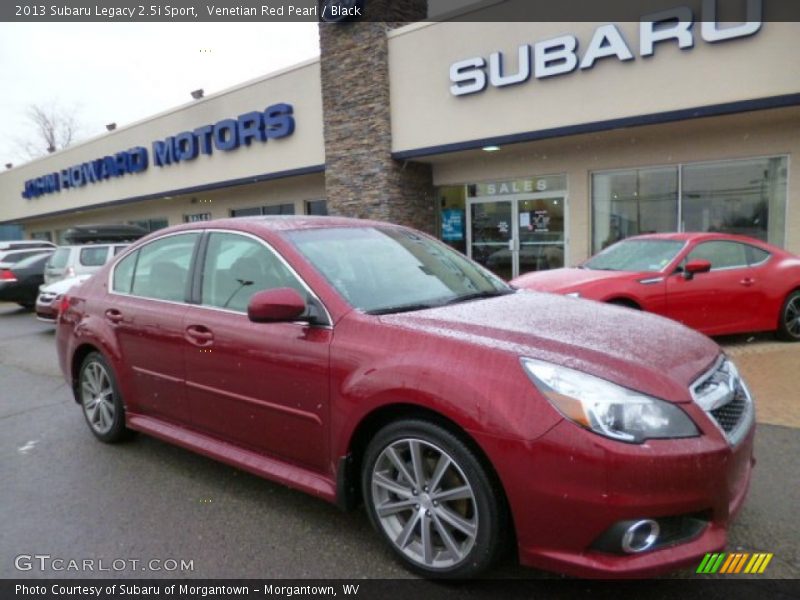 Venetian Red Pearl / Black 2013 Subaru Legacy 2.5i Sport