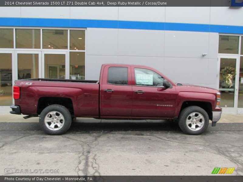 Deep Ruby Metallic / Cocoa/Dune 2014 Chevrolet Silverado 1500 LT Z71 Double Cab 4x4