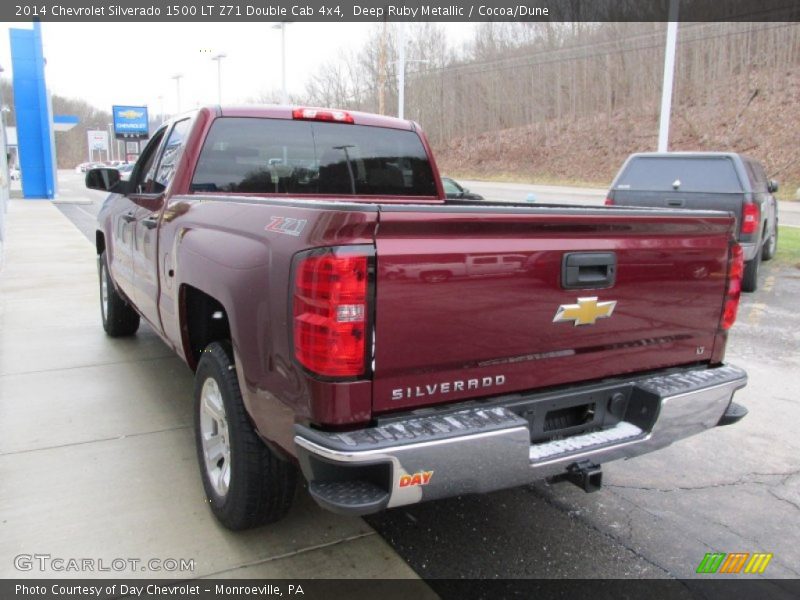 Deep Ruby Metallic / Cocoa/Dune 2014 Chevrolet Silverado 1500 LT Z71 Double Cab 4x4