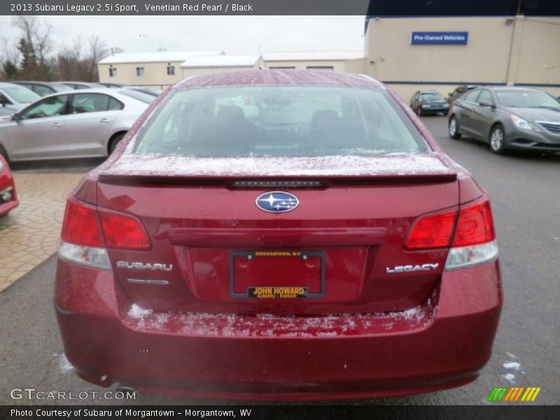 Venetian Red Pearl / Black 2013 Subaru Legacy 2.5i Sport