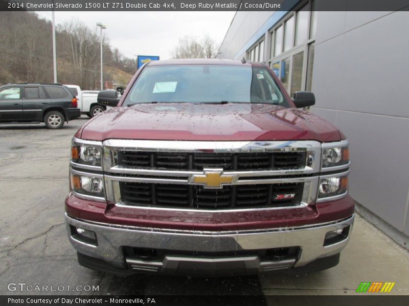 Deep Ruby Metallic / Cocoa/Dune 2014 Chevrolet Silverado 1500 LT Z71 Double Cab 4x4