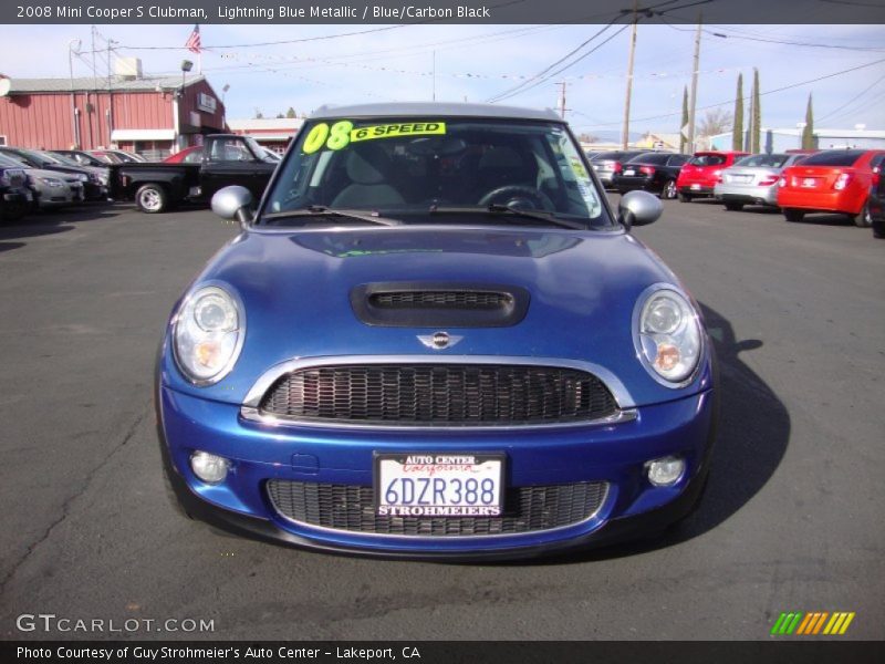 Lightning Blue Metallic / Blue/Carbon Black 2008 Mini Cooper S Clubman