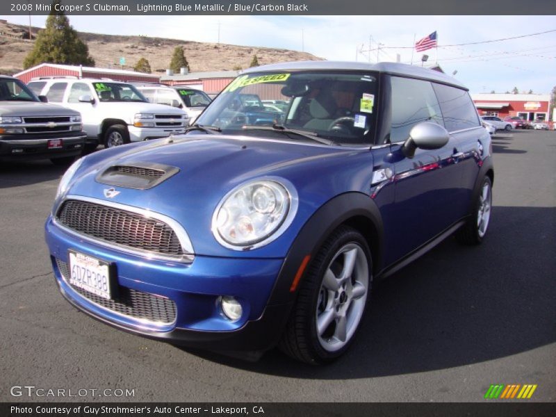 Lightning Blue Metallic / Blue/Carbon Black 2008 Mini Cooper S Clubman