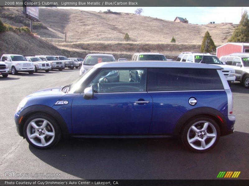 Lightning Blue Metallic / Blue/Carbon Black 2008 Mini Cooper S Clubman