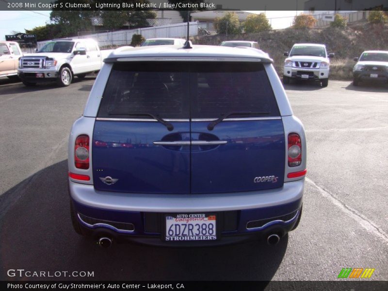Lightning Blue Metallic / Blue/Carbon Black 2008 Mini Cooper S Clubman
