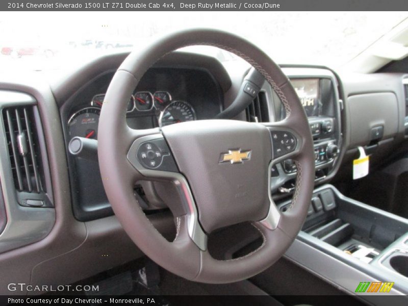 Deep Ruby Metallic / Cocoa/Dune 2014 Chevrolet Silverado 1500 LT Z71 Double Cab 4x4