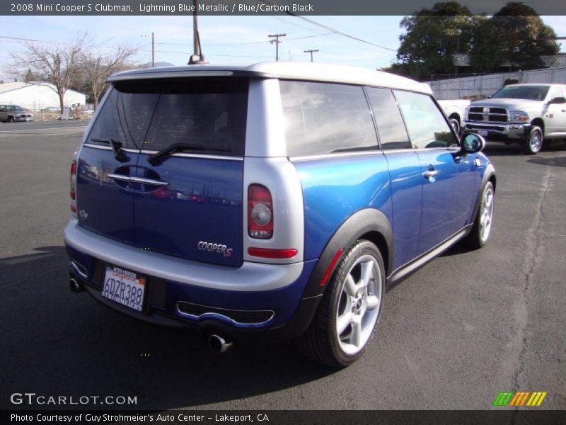 Lightning Blue Metallic / Blue/Carbon Black 2008 Mini Cooper S Clubman