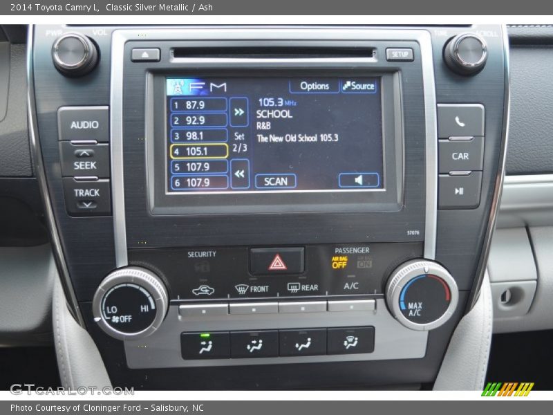 Classic Silver Metallic / Ash 2014 Toyota Camry L