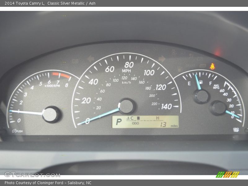 Classic Silver Metallic / Ash 2014 Toyota Camry L