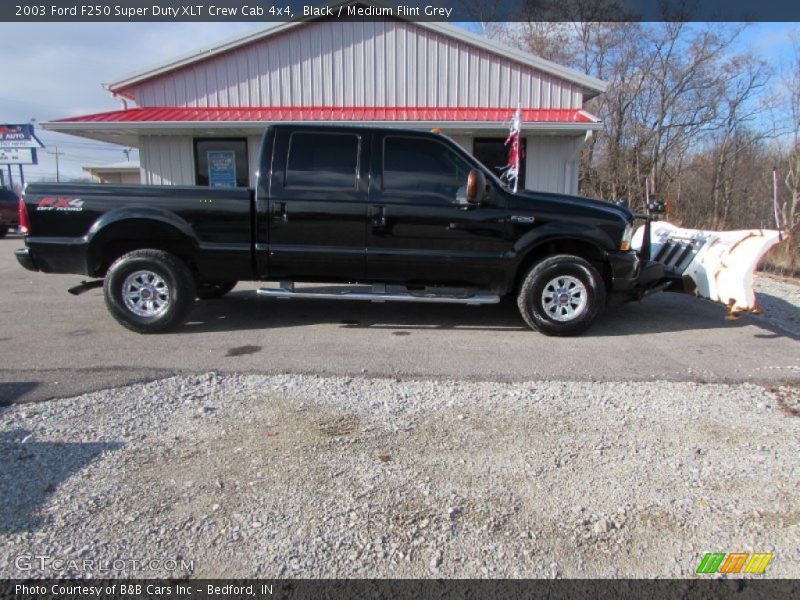 Black / Medium Flint Grey 2003 Ford F250 Super Duty XLT Crew Cab 4x4