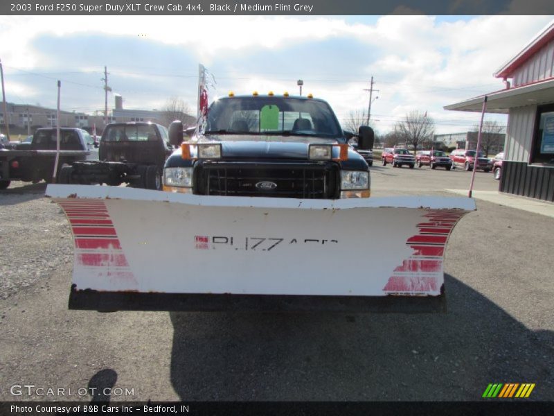 Black / Medium Flint Grey 2003 Ford F250 Super Duty XLT Crew Cab 4x4