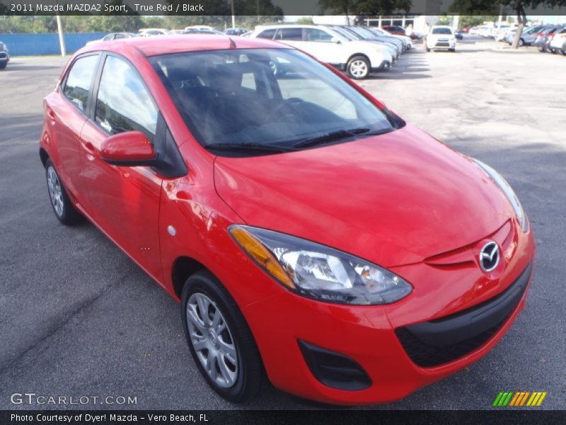True Red / Black 2011 Mazda MAZDA2 Sport
