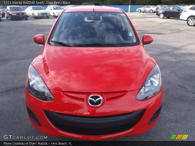 True Red / Black 2011 Mazda MAZDA2 Sport