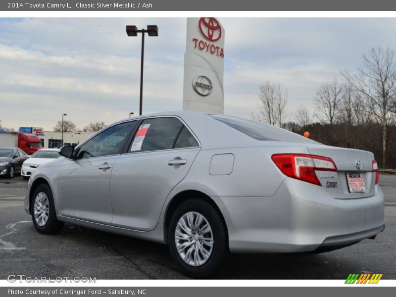 Classic Silver Metallic / Ash 2014 Toyota Camry L