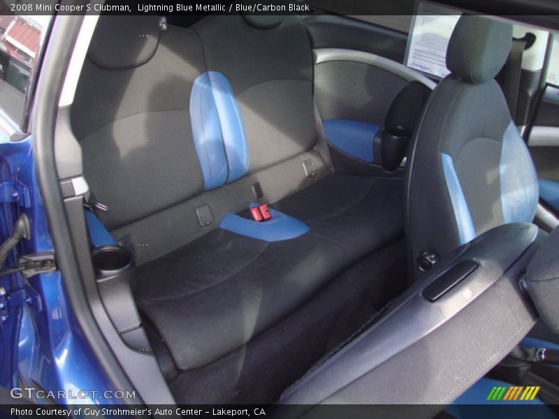 Rear Seat of 2008 Cooper S Clubman