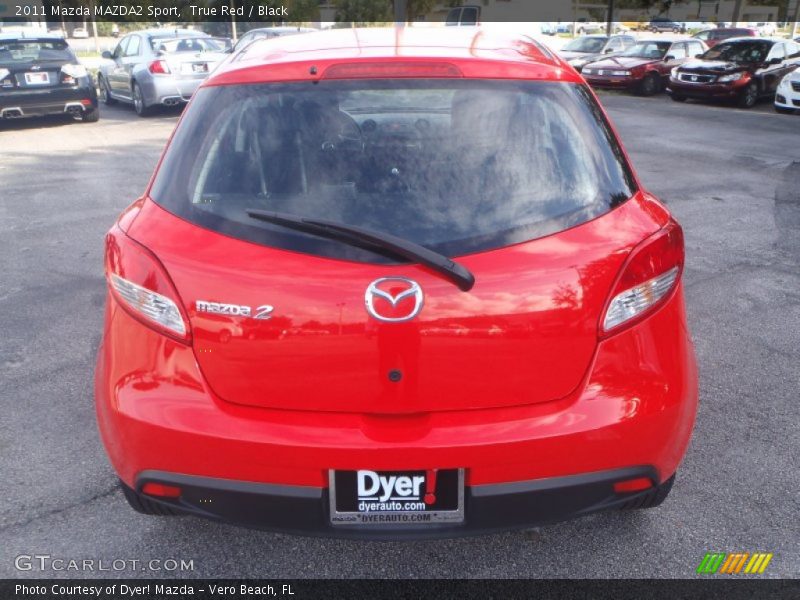 True Red / Black 2011 Mazda MAZDA2 Sport
