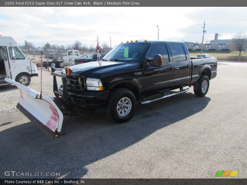 Black / Medium Flint Grey 2003 Ford F250 Super Duty XLT Crew Cab 4x4