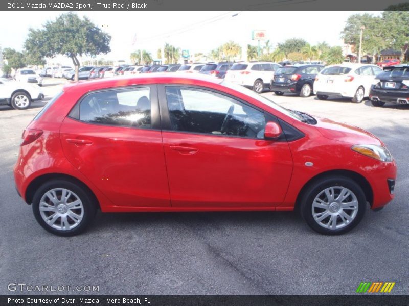 True Red / Black 2011 Mazda MAZDA2 Sport