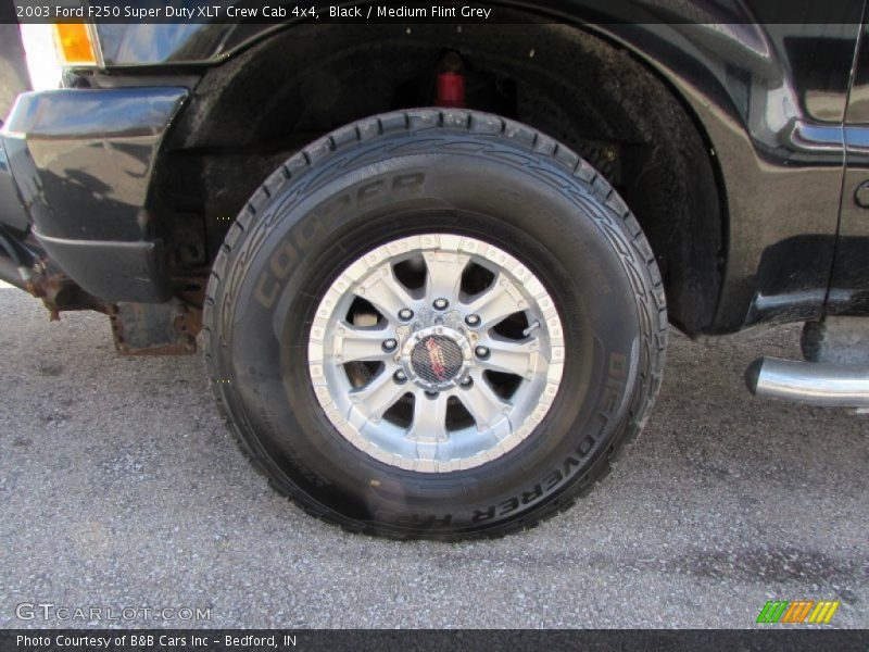 Black / Medium Flint Grey 2003 Ford F250 Super Duty XLT Crew Cab 4x4