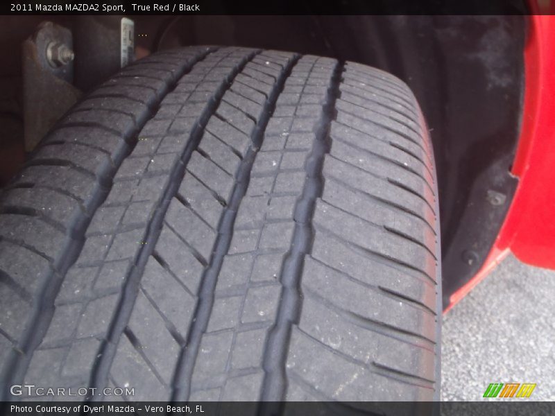 True Red / Black 2011 Mazda MAZDA2 Sport