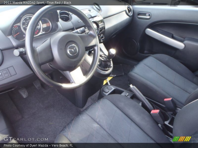 True Red / Black 2011 Mazda MAZDA2 Sport