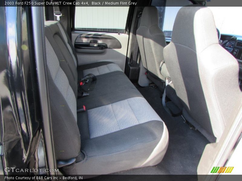 Black / Medium Flint Grey 2003 Ford F250 Super Duty XLT Crew Cab 4x4