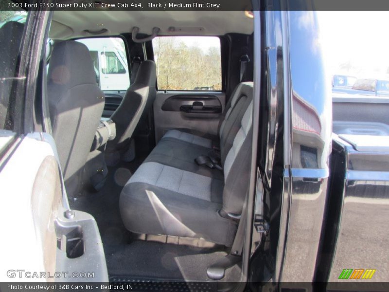 Black / Medium Flint Grey 2003 Ford F250 Super Duty XLT Crew Cab 4x4