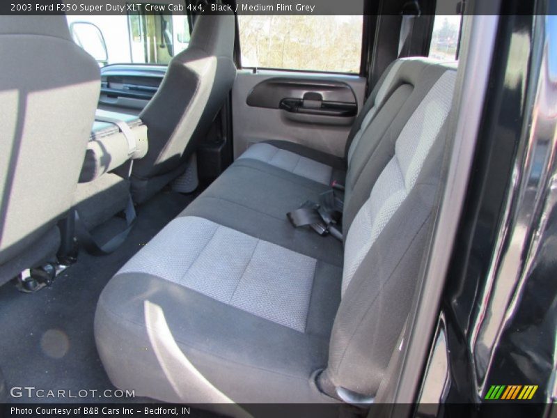 Black / Medium Flint Grey 2003 Ford F250 Super Duty XLT Crew Cab 4x4