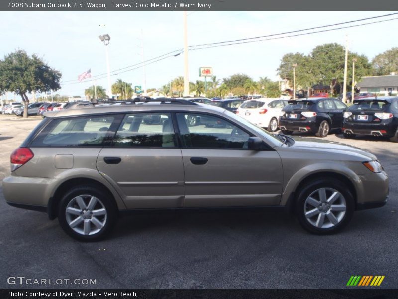 Harvest Gold Metallic / Warm Ivory 2008 Subaru Outback 2.5i Wagon
