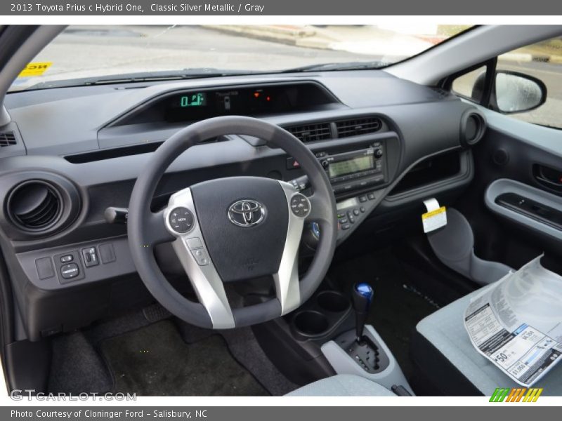 Classic Silver Metallic / Gray 2013 Toyota Prius c Hybrid One