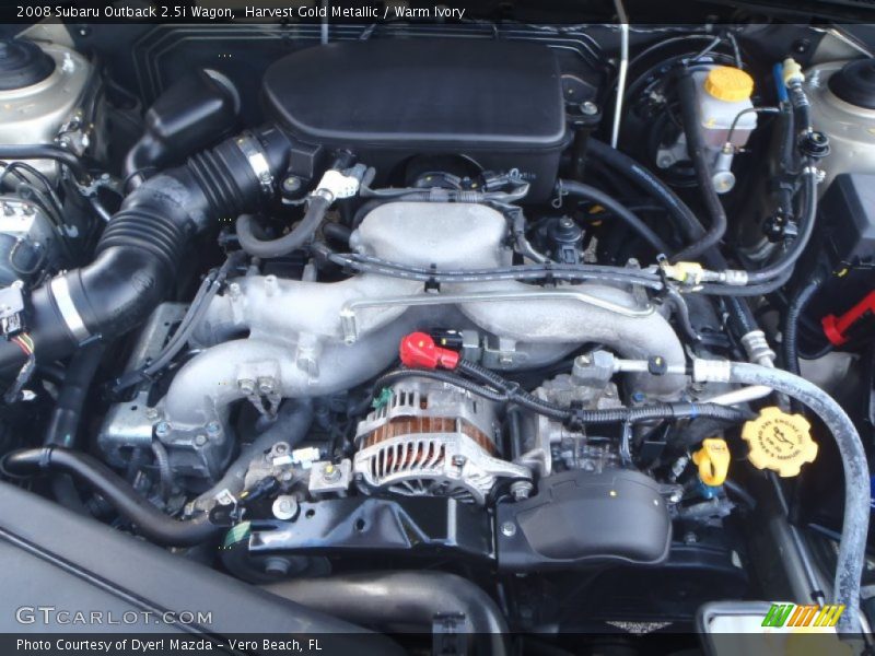  2008 Outback 2.5i Wagon Engine - 2.5 Liter SOHC 16-Valve VVT Flat 4 Cylinder