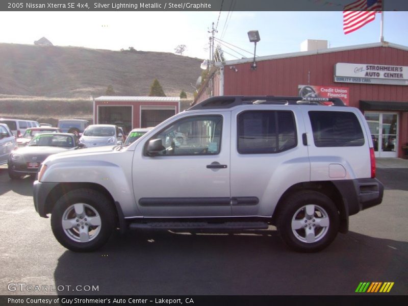 Silver Lightning Metallic / Steel/Graphite 2005 Nissan Xterra SE 4x4