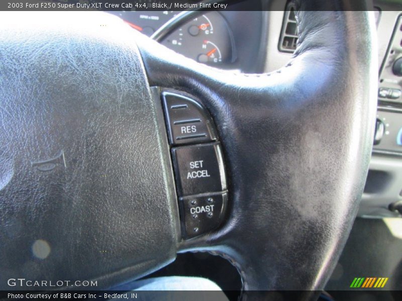 Black / Medium Flint Grey 2003 Ford F250 Super Duty XLT Crew Cab 4x4