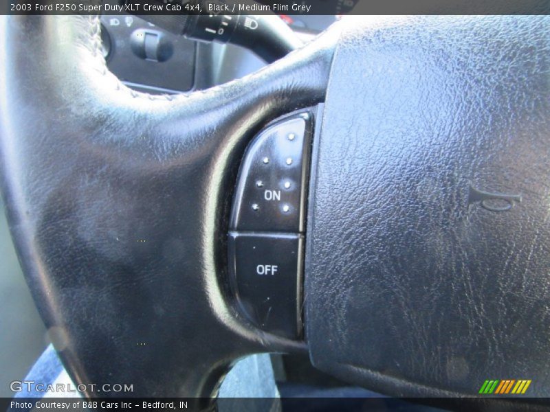 Black / Medium Flint Grey 2003 Ford F250 Super Duty XLT Crew Cab 4x4