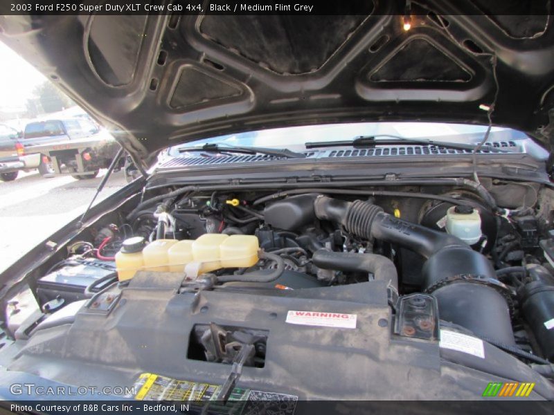 Black / Medium Flint Grey 2003 Ford F250 Super Duty XLT Crew Cab 4x4