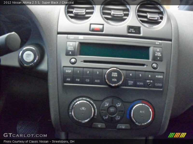 Super Black / Charcoal 2012 Nissan Altima 2.5 S