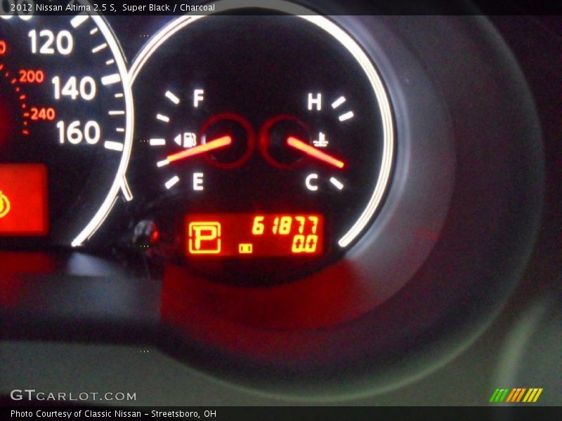 Super Black / Charcoal 2012 Nissan Altima 2.5 S