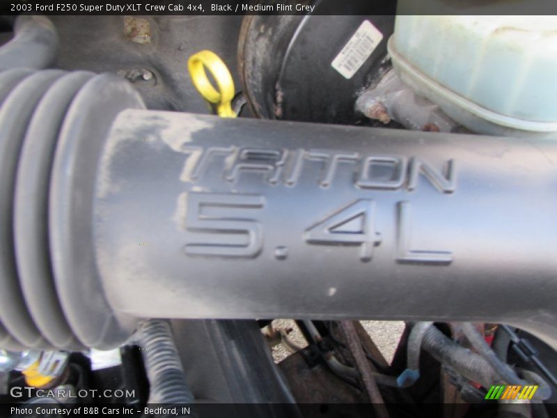 Black / Medium Flint Grey 2003 Ford F250 Super Duty XLT Crew Cab 4x4