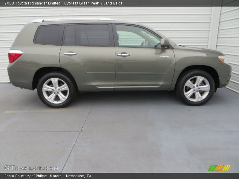  2008 Highlander Limited Cypress Green Pearl