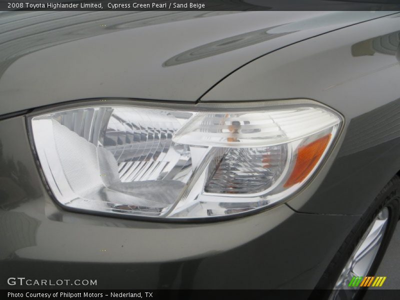 Cypress Green Pearl / Sand Beige 2008 Toyota Highlander Limited