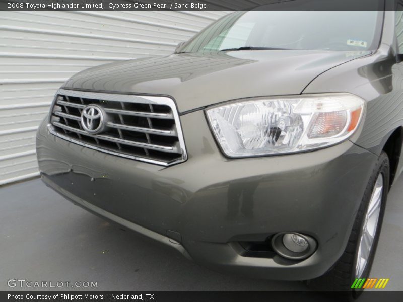 Cypress Green Pearl / Sand Beige 2008 Toyota Highlander Limited