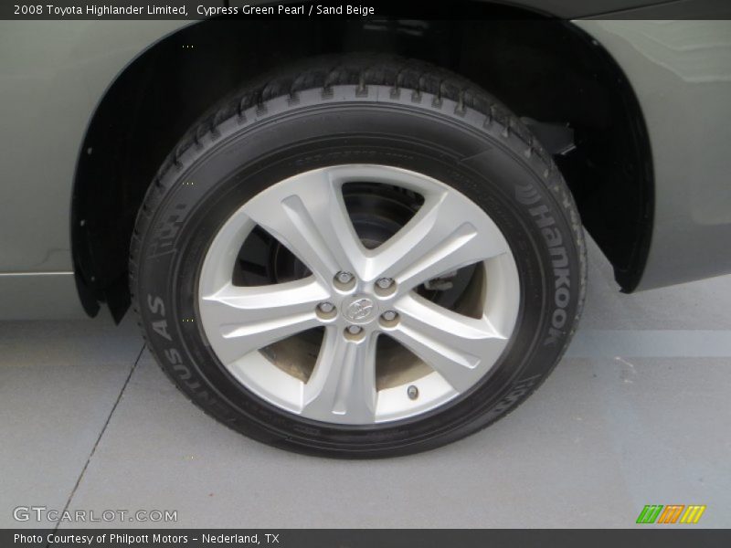 Cypress Green Pearl / Sand Beige 2008 Toyota Highlander Limited