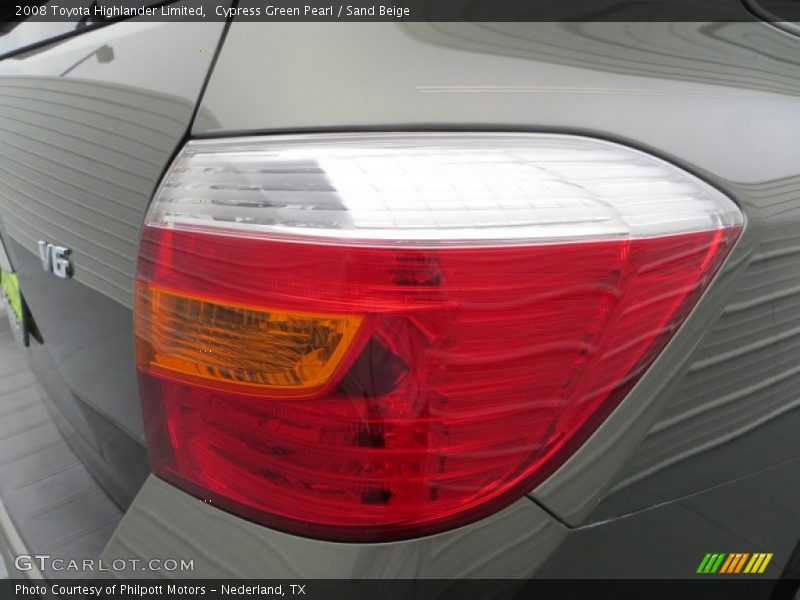 Cypress Green Pearl / Sand Beige 2008 Toyota Highlander Limited