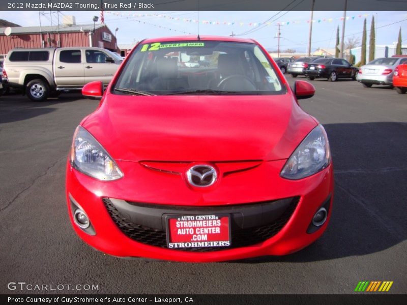 True Red / Black 2012 Mazda MAZDA2 Touring