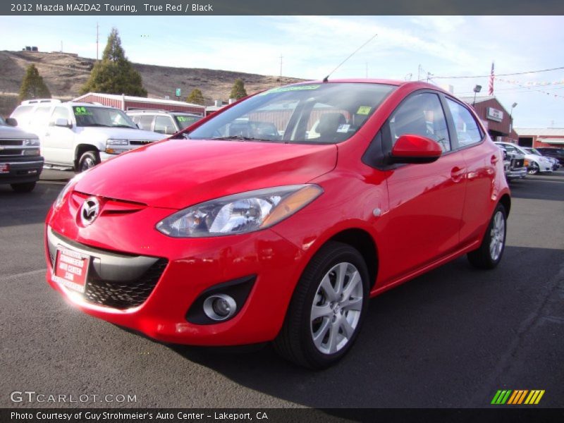 True Red / Black 2012 Mazda MAZDA2 Touring