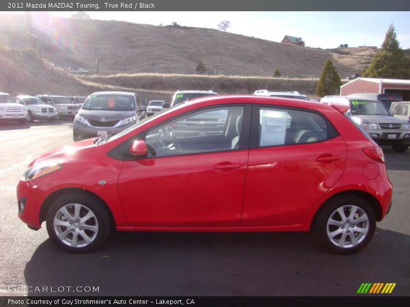 True Red / Black 2012 Mazda MAZDA2 Touring