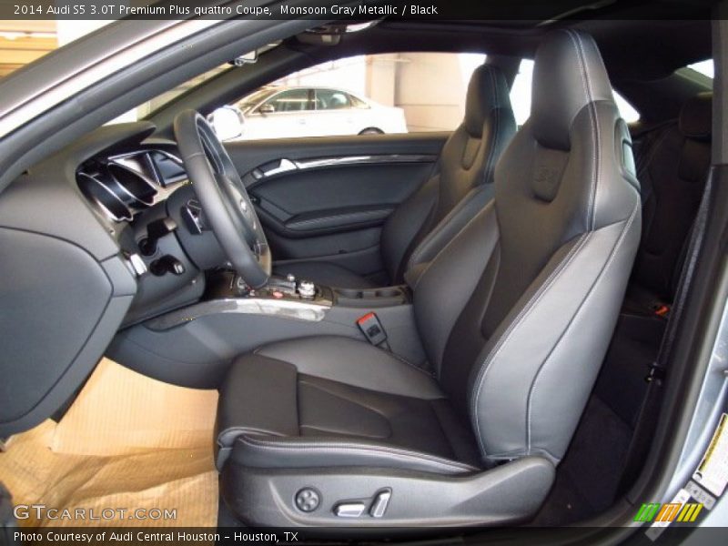 Monsoon Gray Metallic / Black 2014 Audi S5 3.0T Premium Plus quattro Coupe