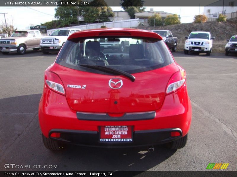 True Red / Black 2012 Mazda MAZDA2 Touring