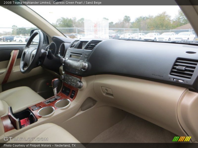Cypress Green Pearl / Sand Beige 2008 Toyota Highlander Limited